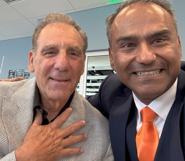 Nadeem Azhar with Michael Richards