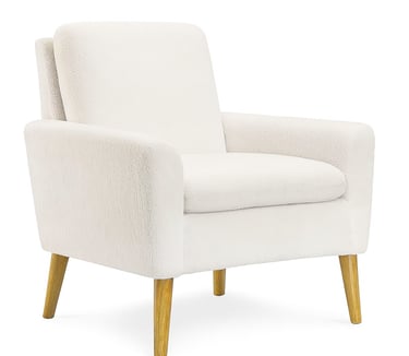 cream arm chair