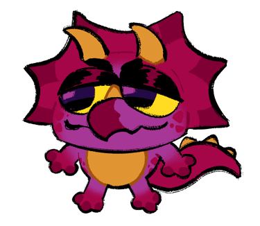 Wolf's Mascot - Triceratops