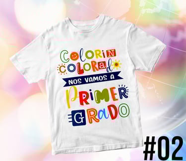 Remera para egresados de Jardin de Infantes con diseño Colorin Colorado
