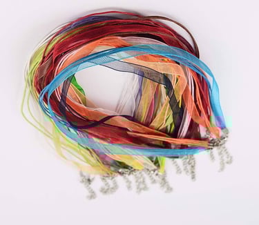 Bijoux avec cordon coton organza Les Couleurs de Lo