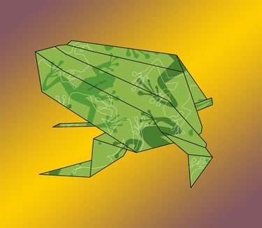 Origami Rospo