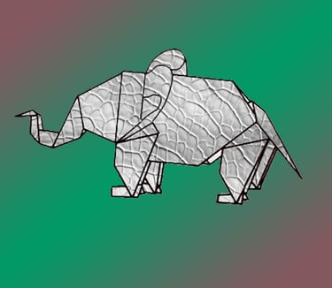 Origami di un elefante