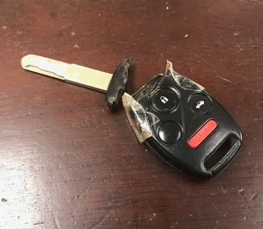 broken honda accord key