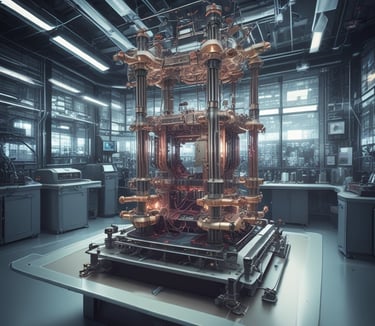 A smiling instructor explaining AI concepts in a well-lit studio, surrounded by AI-related graphics.