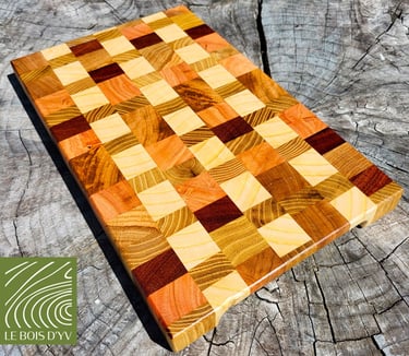 planche à découper en bois de bout