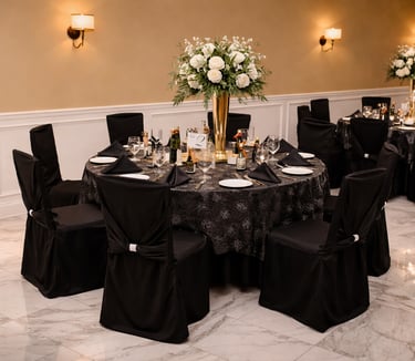 Elegant vow renewal celebration designed by GMC Exquisite Events