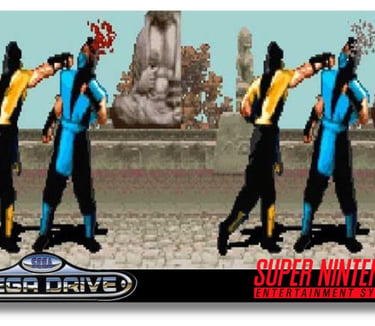 Comparação do Mortal Kombat para Mega Drive e Super Nintendo