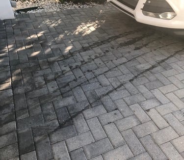 house driveway oil stain removal 