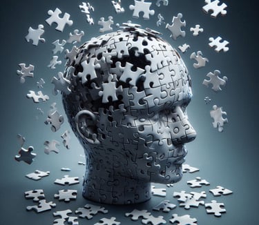 cerveau en forme de puzzle symbolisant le neurodeveloppement