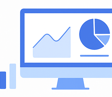 Icon showing financial reports and dashboards