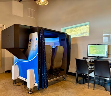 Flight Simulator Flight instruction at Boerne Stage Airfield great for teaching flight instructors