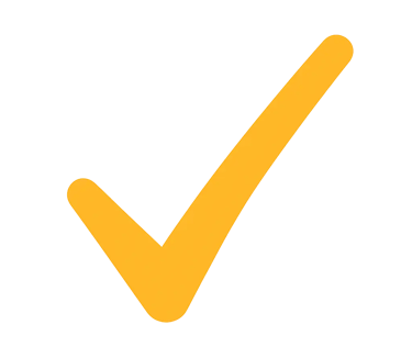 icone checked couleur or et lien