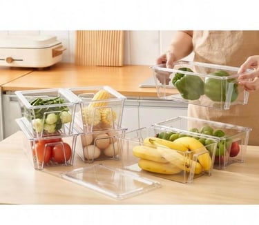 PET storage bins with lids food grade wholesale