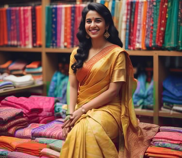 A friendly team brainstorming creative advertising ideas around a laptop.