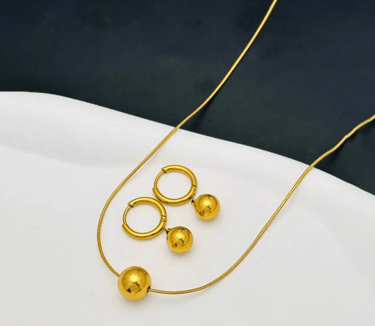 BALL NECKLACE & EARRINGS