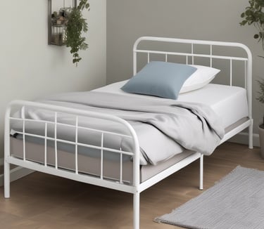 metal single bed, Amazon affiliate link