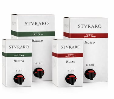 Bag in Box vino bianco e rosso 5 e 10 litri