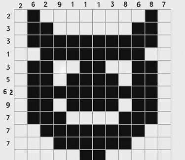 Nanogram Puzzle Happy Devil Emoji 