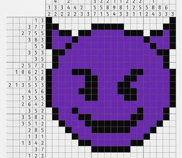 Nanogram Puzzle Devil Emoji 