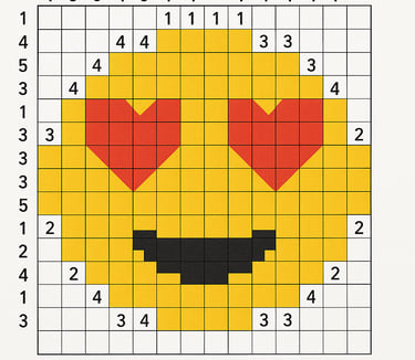 Nanogram Puzzle Heart Eyes Smiley 