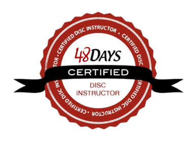 a certified DISC training badge