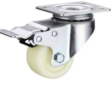 "Heavy duty PU caster wheels for industrial and furniture use - Alok Plastics"