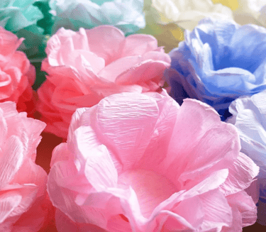 forminhas de papel formato pétalas