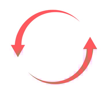 two arrows curved in a circle