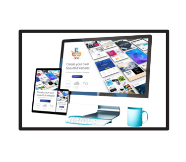 web development service logo & image done by e business masters team