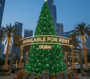 christmas tree for in dubai, christmast tree dubai, how to rent christmas tree  in dubai