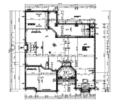 Example of a structural drawing used for permit submission
