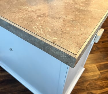 Kitchen counter with beveled edge