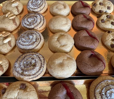 assortiment de mini-cookies de 45g pour évènements