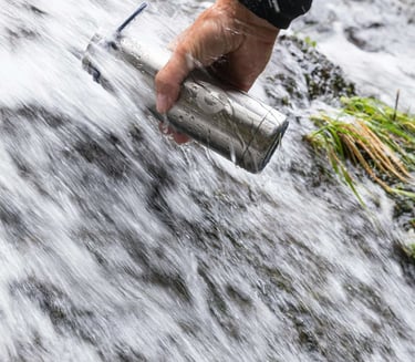 Image of getting water in the wilderness