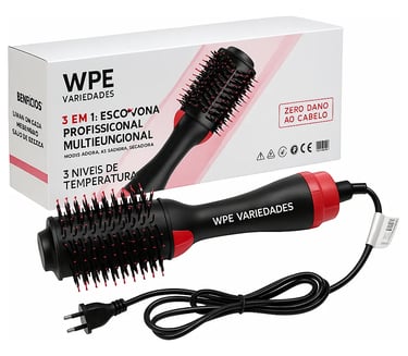 Escova Secadora Alisadora Modeladora 1000w 