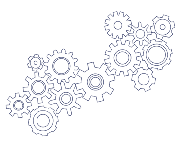 engrenage signifiant la complexité du cerveau