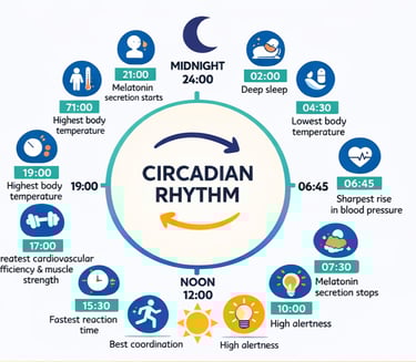 circadian rhythm cycle for meals