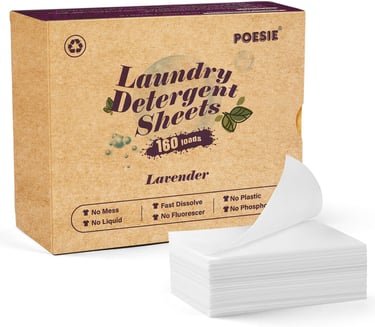poesie laundry detergent sheets lavender
