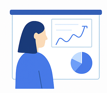 Icon of CFO helping business with financial planning