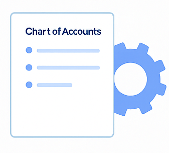 Icon representing chart of accounts and setup process