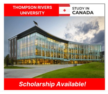 Scholarship in Canada at Thompson Rivers University