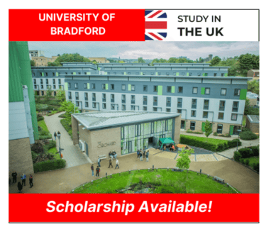 Scholarship Available at University of Bradford UK