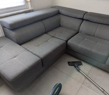 Photo avant nettoyage canapé