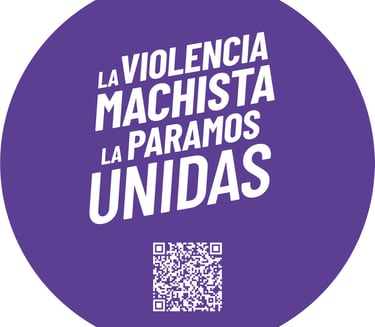 Logo de campaña contra la violencia de género enlace a guia de ayuda