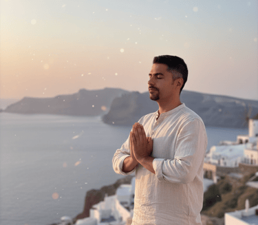 picture of Suraj with hands in prayer