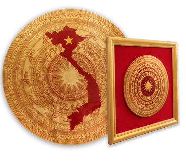 bộ đôi tranh trống đồng