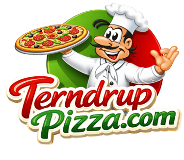 Tendrup Pizza logo showing hospitality brand identity used for merchandise and venue visibility