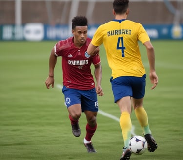 Close-up of colorful custom mugs with unique designs on a wooden table.