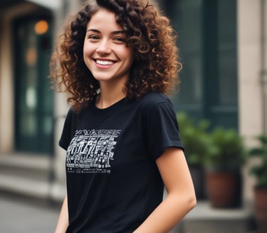 Close-up of colorful custom mugs with unique designs on a wooden table.